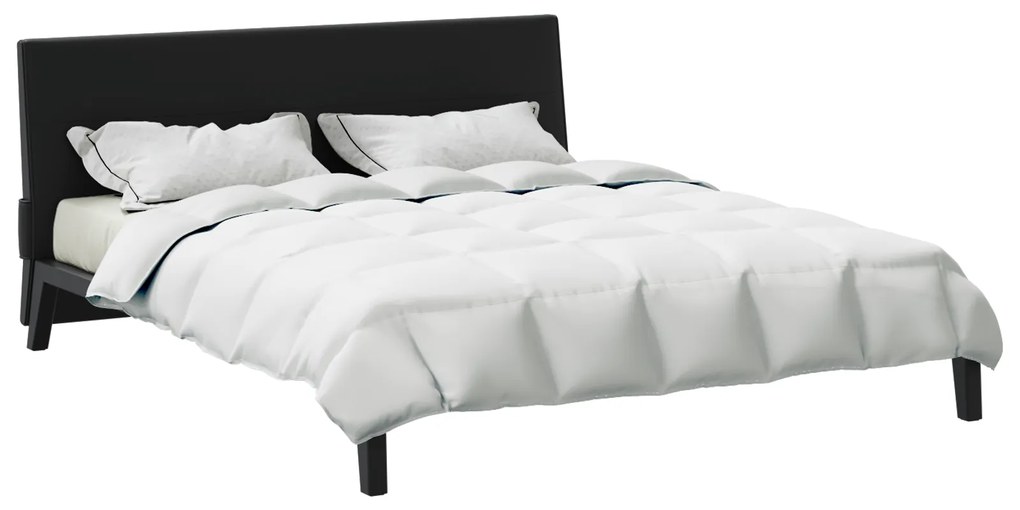 vidaXL Κουβέρτια & Κουβέρτες Λευκό 240 x 220 cm Πούπουλο