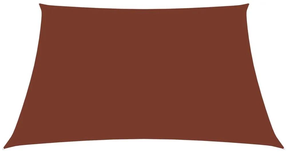 Πανί Σκίασης Τετράγωνο Τερακότα 4 x 4 μ. από Ύφασμα Oxford - Καφέ