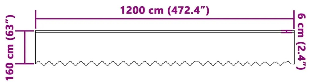 vidaXL Κουρτίνες με κουρτίνες Λευκό 1200 x 160 cm Πολυεστέρας