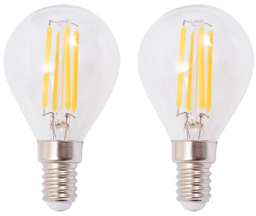 vidaXL Φωτιστικό Σποτ Ράγα με 2 Λαμπτήρες LED Filament 8 W