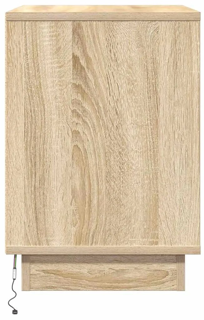 vidaXL Κομοδίνο με συρτάρι 2 pcs Δρύς Sonoma 50 x 34,5 x 50 εκ.