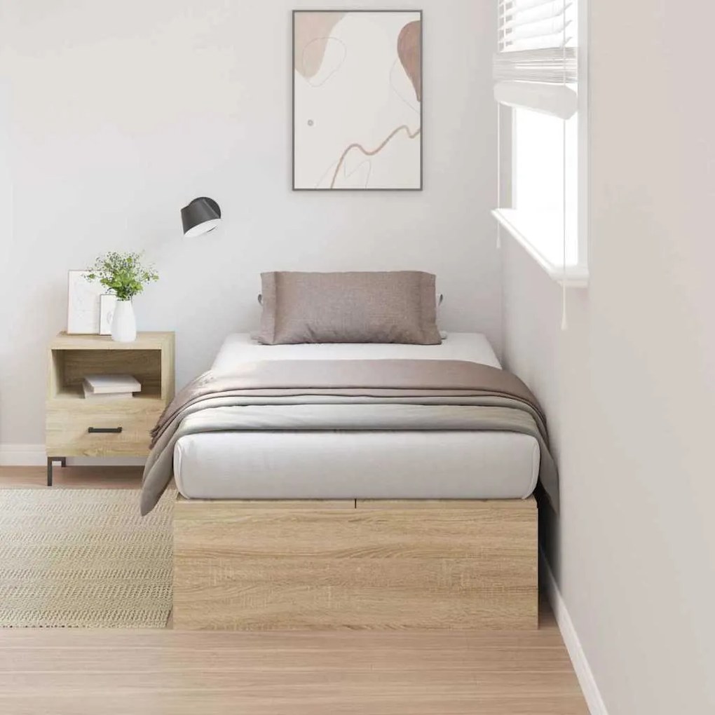 vidaXL Σκελετός Κρεβατιού Sonoma Δρυς 200 x 80 x 31.5 εκ.
