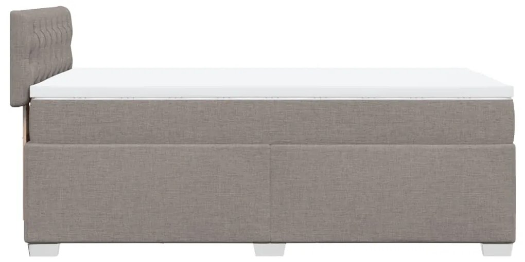 ΚΡΕΒΑΤΙ BOXSPRING ΜΕ ΣΤΡΩΜΑ TAUPE 100 X 200 ΕΚ. ΥΦΑΣΜΑΤΙΝΟ 3288110