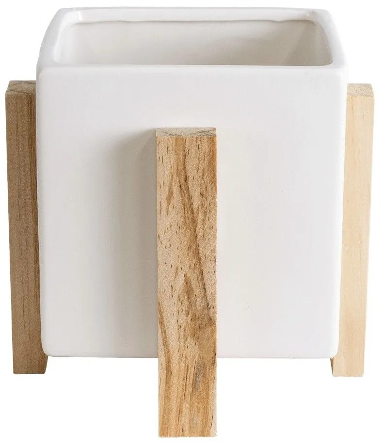Κασπώ Valeta 20541 16x16cm White-Beige GloboStar Ceramic