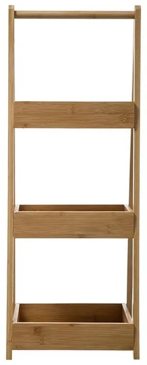 Ραφιέρα επιδαπέδια 3όροφη Dafi bamboo φυσικό 30x25.5x78εκ