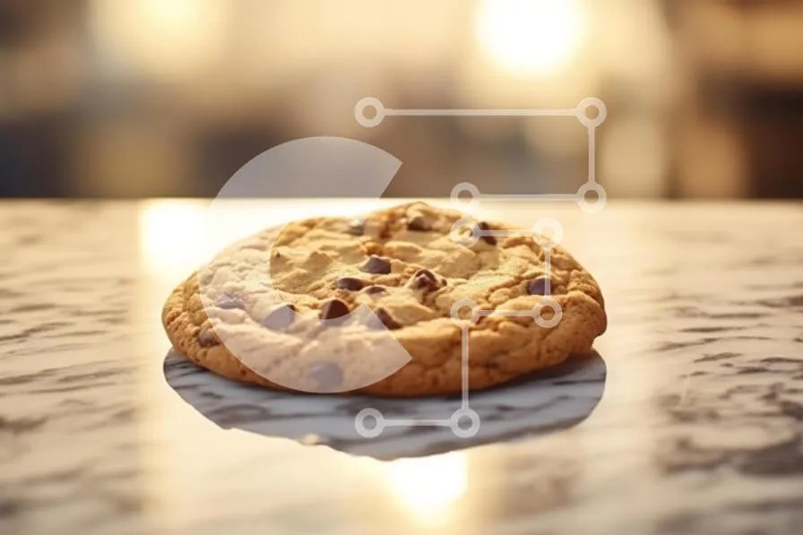 Σετ των 2 Intra Συλλεκτικό Ξύλινο Παζλ Plywood 4mm - Μπισκότο σοκολάτας σε μαρμάρινη επιφάνεια Σε Ξύλινο Κουτί - Διαστάσεις: 10x10 cm – 25 κομμάτια