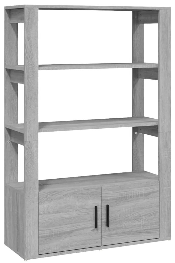 vidaXL Ντουλάπι Γκρι Sonoma 80x30x119,5 εκ. από Επεξεργασμένο Ξύλο