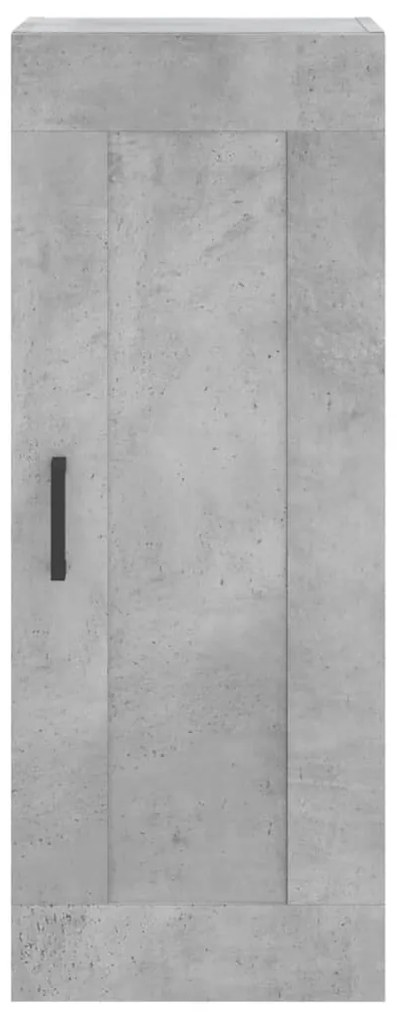 vidaXL Ντουλάπι Γκρι Σκυροδέματος 34,5x34x180 εκ. Επεξεργασμένο Ξύλο