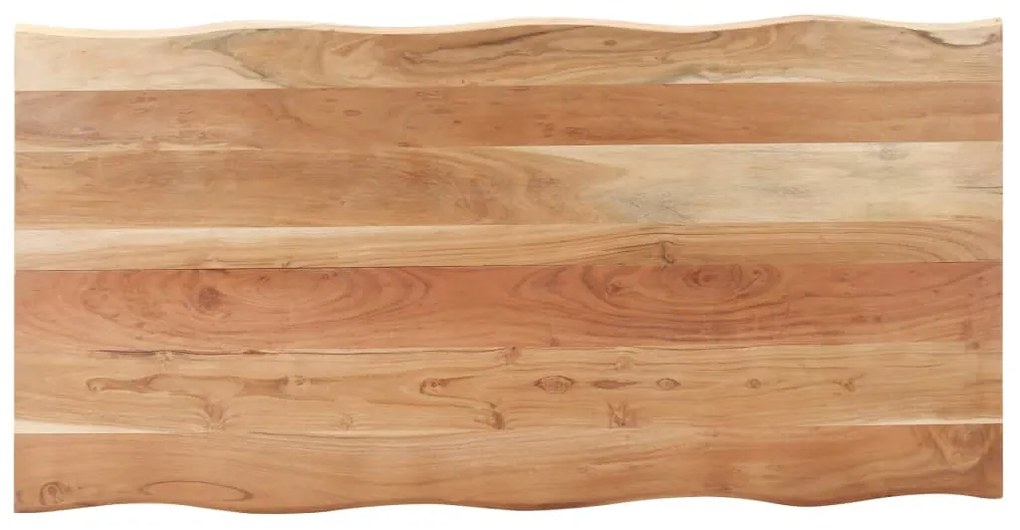 vidaXL Τραπεζαρία Live Edge 140 x 60 x 75 εκ. από Μασίφ Ξύλο Ακακίας