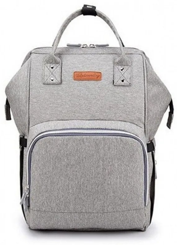 Τσάντα Μωρού Πλάτης Με USB B-160 28x21x45 Grey Ankommling Ύφασμα