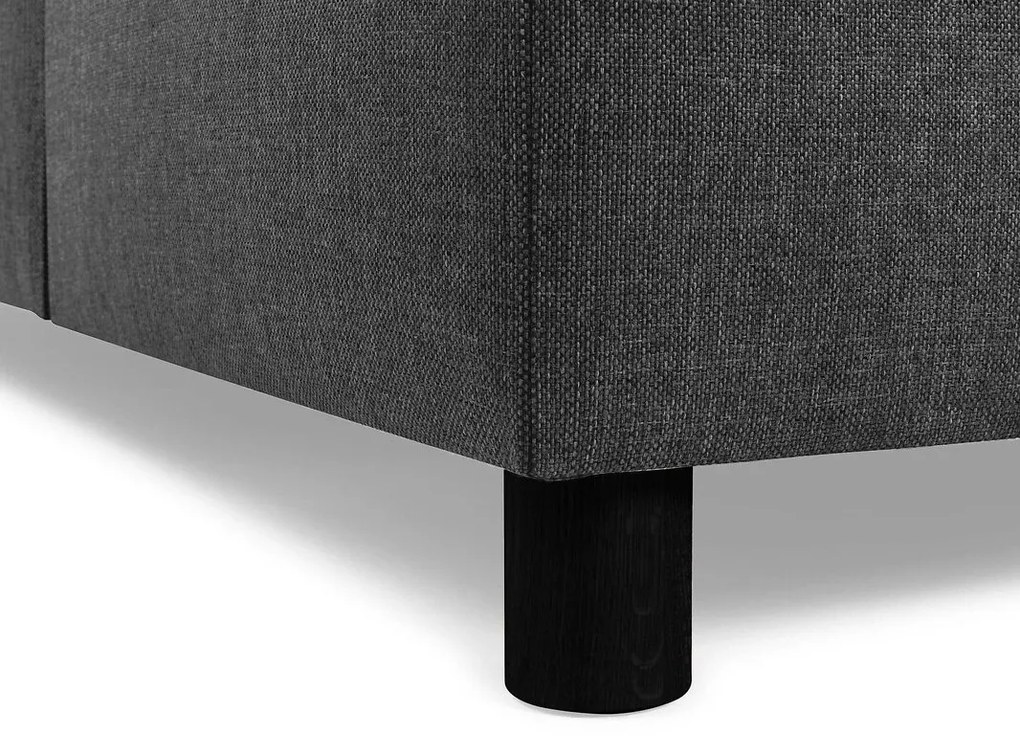 Γωνιακός Καναπές Scandinavian Choice C151, Μαύρο, Ανθρακί, 284x223x80cm, Πόδια: Πλαστική ύλη | Epipla1.gr