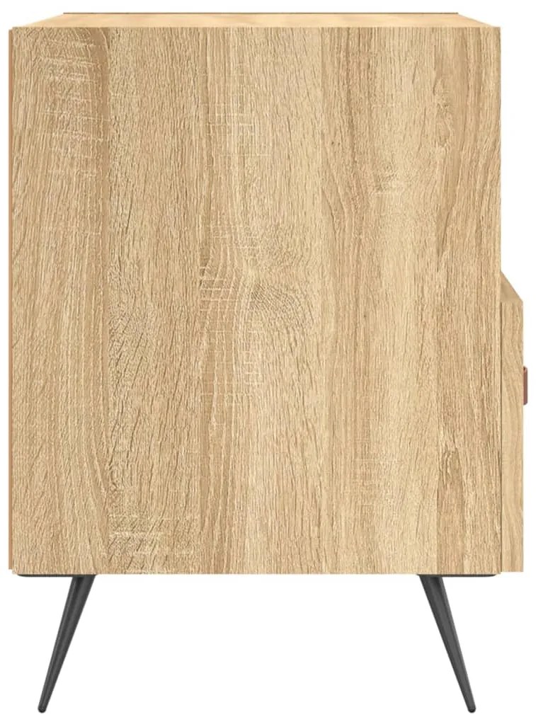 vidaXL Κομοδίνα 2 τεμ. Sonoma Δρυς 40 x 35 x 47,5 εκ. Επεξεργ. Ξύλο