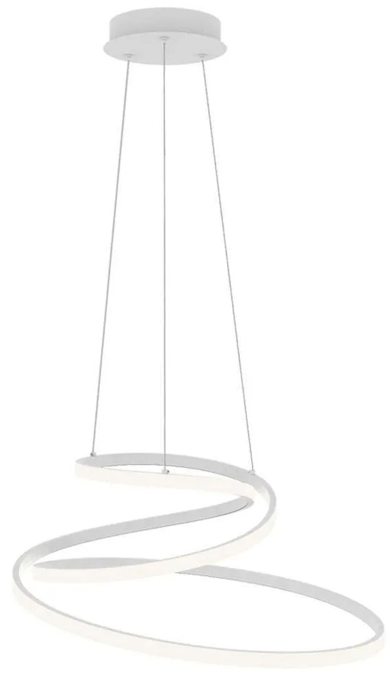 Φωτιστικό Οροφής Coaster LED-COASTER-S-BCO 60W Led Φ60cm 150cm White Luce Ambiente Design Aluminium