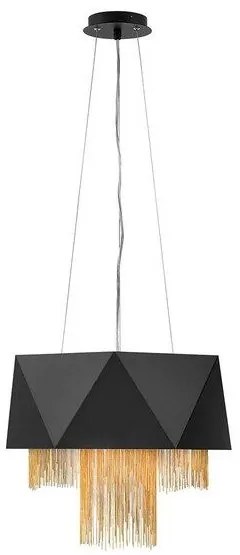 Κρεμαστό Φωτιστικό Οροφής 6xE27 Φ45cm Zuma Elstead Lighting-HK-ZUMA6-SBG-Μαύρο-Χρυσό HK-ZUMA6-SBG