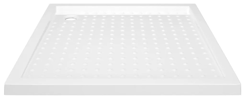 vidaXL Βάση Ντουζιέρας με Σχέδιο Τάπας Λευκή 90 x 90 x 4 εκ. από ABS