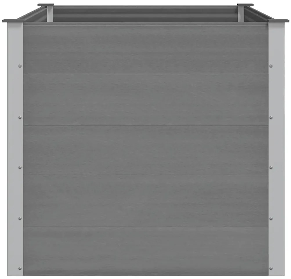 vidaXL Ζαρντινιέρα Υπερυψωμένη Γκρι 150 x 100 x 91 εκ. από WPC