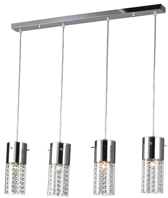 Φωτιστικό Οροφής Πολύφωτο Aca Mia DLA6834 Chrome