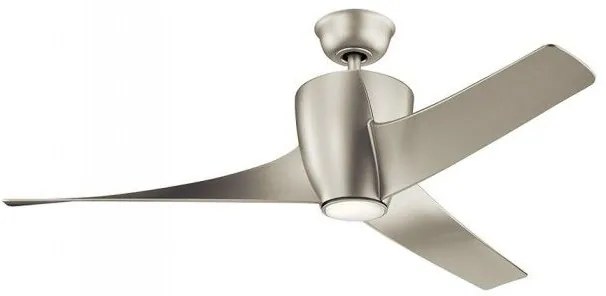Ανεμιστήρας Οροφής 69,9W Φωτιστικό LED 10W Τηλεχειριστήριο Phree Elstead Lighting KLF-PHREE-56-BN Νίκελ Ματ