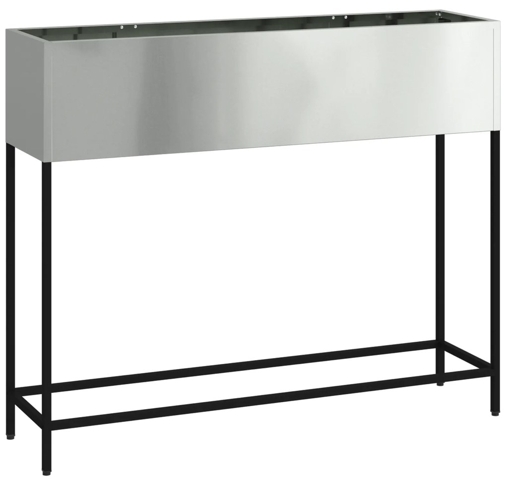 vidaXL Ανυψωμένος Κήπος 100x26x82 εκ Γαλβανισμένο Ατσάλι