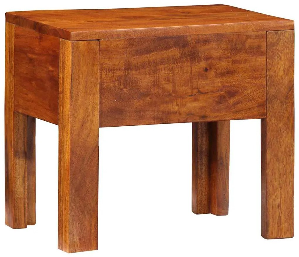 vidaXL Τραπεζάκι Πλευράς Καφέ 40 x 30 x 36 εκ. Μασίφ ξύλο ακακίας