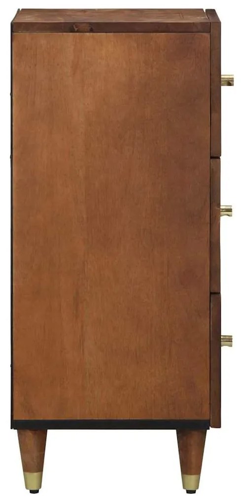 vidaXL Πλαϊνό γραφείο με ράφι Καφέ 40 x 33 x 75 εκ. Στερεό ξύλο μάνγκο