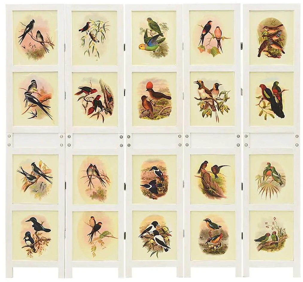 vidaXL Ρομδιβίδερ Πάνελ Λευκό 212 x 165 εκ. MDF