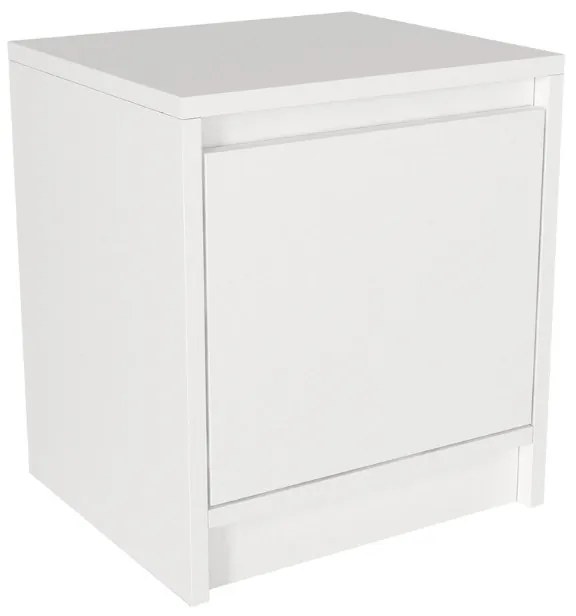 Κομοδίνο Conve Megapap χρώμα λευκό 40x35x45εκ.