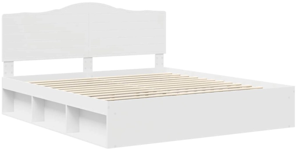 vidaXL Σκελετός Κρεβατιού Λευκό 180 x 200 cm Στερεά ξυλεία πεύκου
