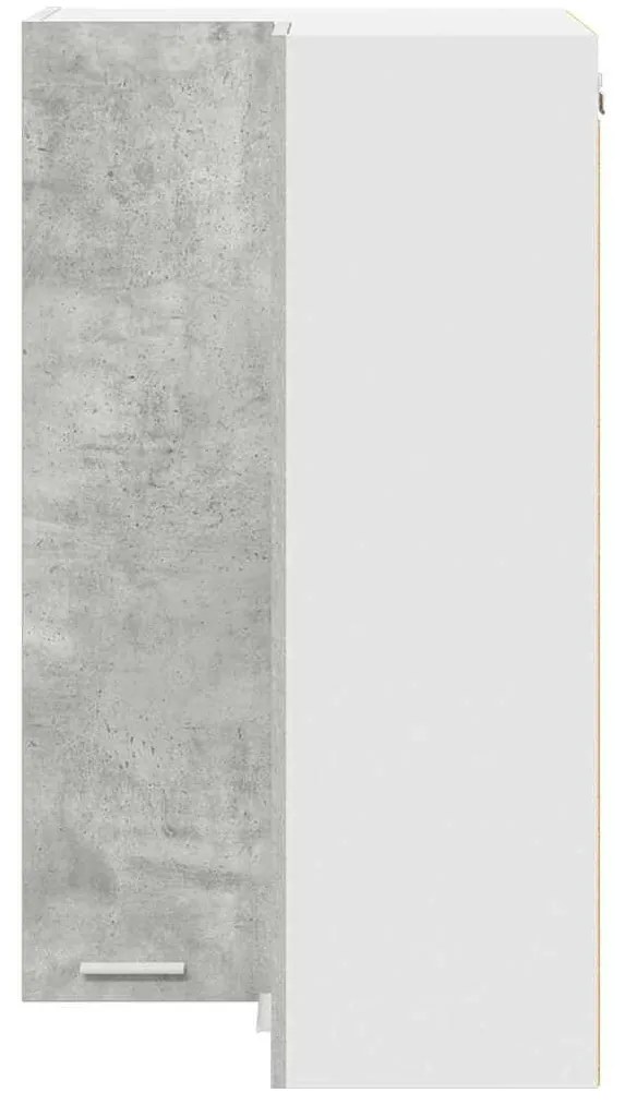 vidaXL Κρεμαστό ντουλάπι με αποθήκευση Riga Σκυρόδεμα Γκρι και Λευκό