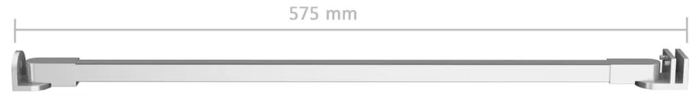 vidaXL Βραχίονας Στήριξης για Καμπίνα Μπάνιου 57,5εκ Ανοξείδωτο Ατσάλι