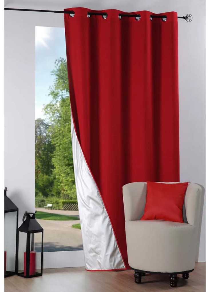 Θερμομονωτική Κουρτίνα Συσκότισης (135x240) Με Τρουκς S-F Nelson Rouge R64689305