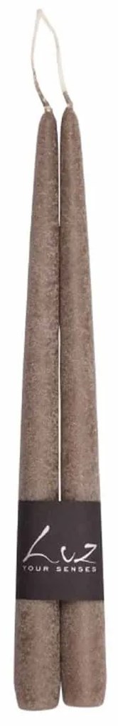 Taper Candle Eladro 30cm σετ 2 τεμαχίων Velvet - Luz your senses 305.54-54