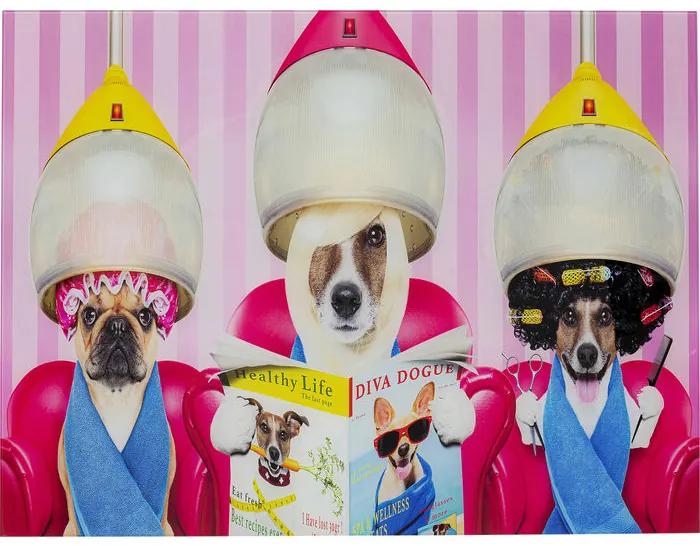 Πίνακας Dogs Day Salon  80x0.4x60εκ