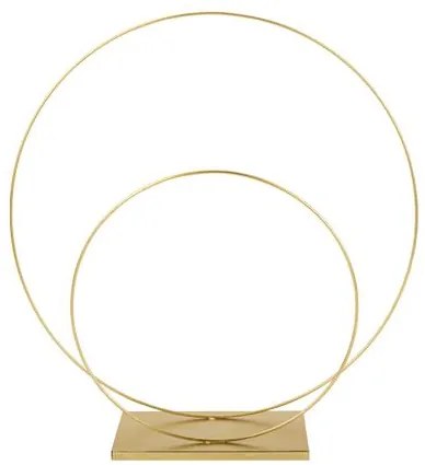 Beauty Home ΜΕΤΑΛΙΚΟΣ ΚΥΚΛΟΣ ΔΙΠΛΟΣ ΧΡΥΣΟΣ  40,5 cm, Ø 38,5 cm  Ø 26 cm