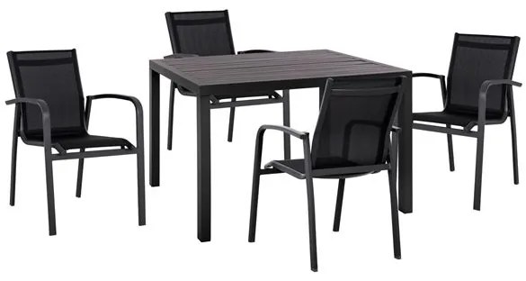 ΣΕΤ 5ΤΜΧ ΤΡΑΠΕΖΙ ΑΛΟΥΜΙΝΙΟΥ & ΠΟΛΥΘΡΟΝΕΣ ΑΛΟΥΜΙΝΙΟΥ ΑΝΘΡΑΚΙ FB910592.02 9997681