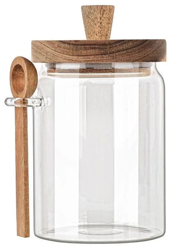 ESTIA ΔΟΧΕΙΟ ΑΠΟΘΗΚΕΥΣΗΣ ALLURE ΓΥΑΛΙΝΟ 850ml 9.7x12x17cm ΜΕ ΚΟΥΤΑΛΙ
