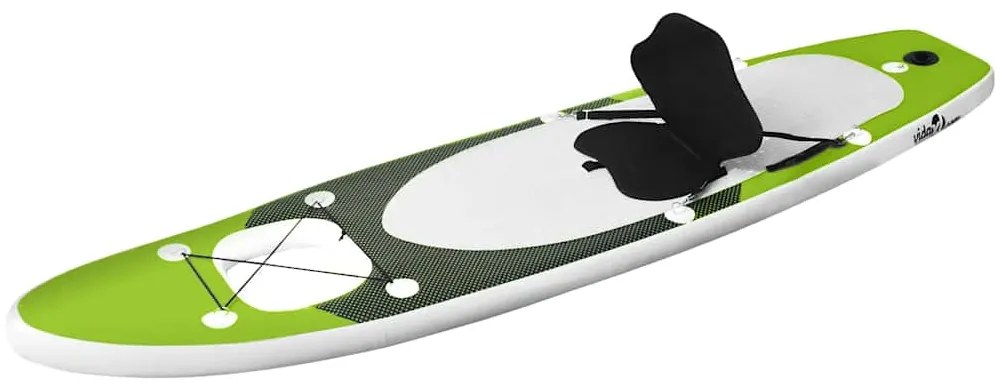 vidaXL Σανίδα SUP Φουσκωτή Σετ Πράσινη 360 x 81 x 10 εκ.