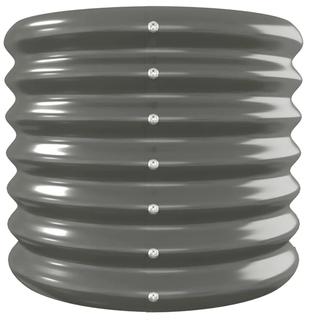 vidaXL Ζαρντινιέρα Γκρι 332x40x36 εκ. Γαλβανισμένος χάλυβας