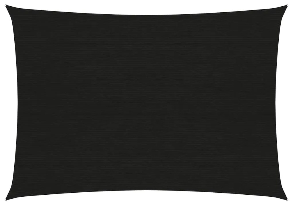 vidaXL Πανί Σκίασης Μαύρο 3 x 4,5 μ. από HDPE 160 γρ./μ²