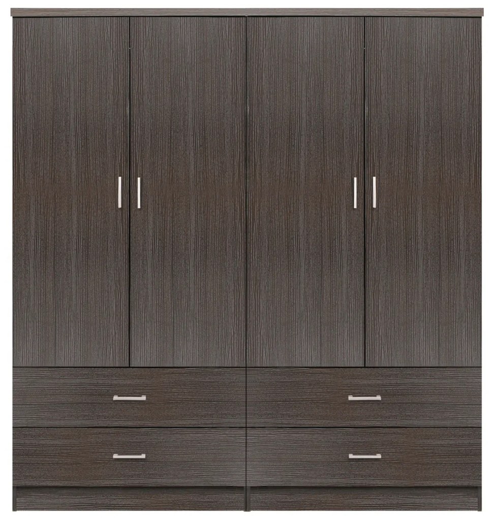 ΣΕΤ 2 ΤΜΧ ΝΤΟΥΛΑΠΑ 4ΦΥΛΛΗ ΜΕ 4 ΣΥΡΤΑΡΙΑ ZEBRANO 160X42X181 HM11349.01