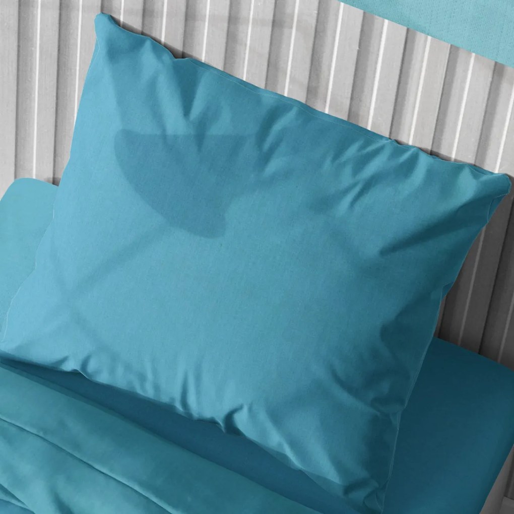 Σεντόνια Μονά (Σετ 3τμχ) Dimcol Solid Turquoise 493