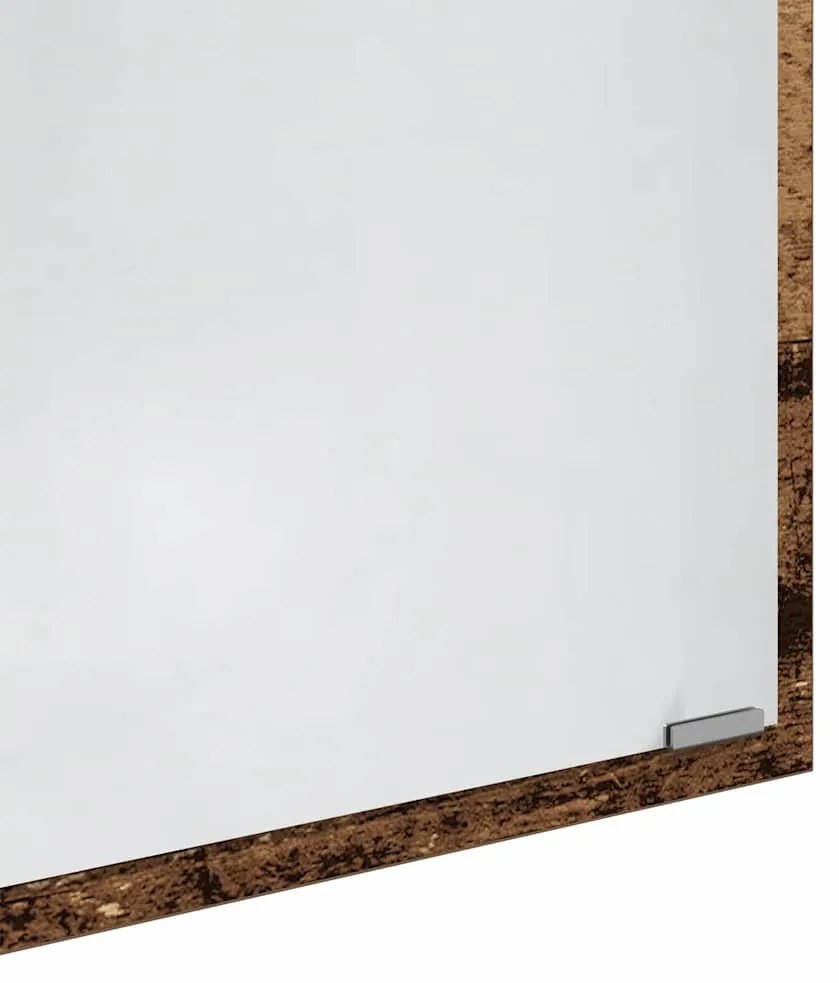 vidaXL Καθρέφτης Παλιό Ξύλο 90 x 8,5 x 37 εκ Επεξεργασμένο ξύλο