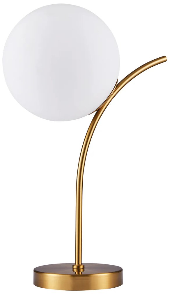 Επιτραπέζιο Φωτιστικό SE21-GM-25 SCEPTRE GOLD MATT TABLE LAMP OPAL GLASS Γ3 - Γυαλί - 77-8272