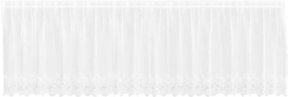 vidaXL Κουρτίνες με κουρτίνες Λευκό 500x100cm Πολυεστέρας