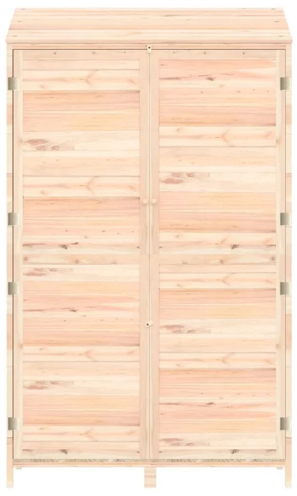 vidaXL Αποθήκη Κήπου 102 x 52 x 174,5 εκ. από Μασίφ Ξύλο Ελάτης