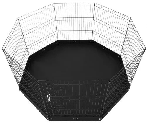 VEVOR Dog Playpen 8 Panels Foldable Metal Dog Exercise Pen with Bottom Pad 30&quot;H
