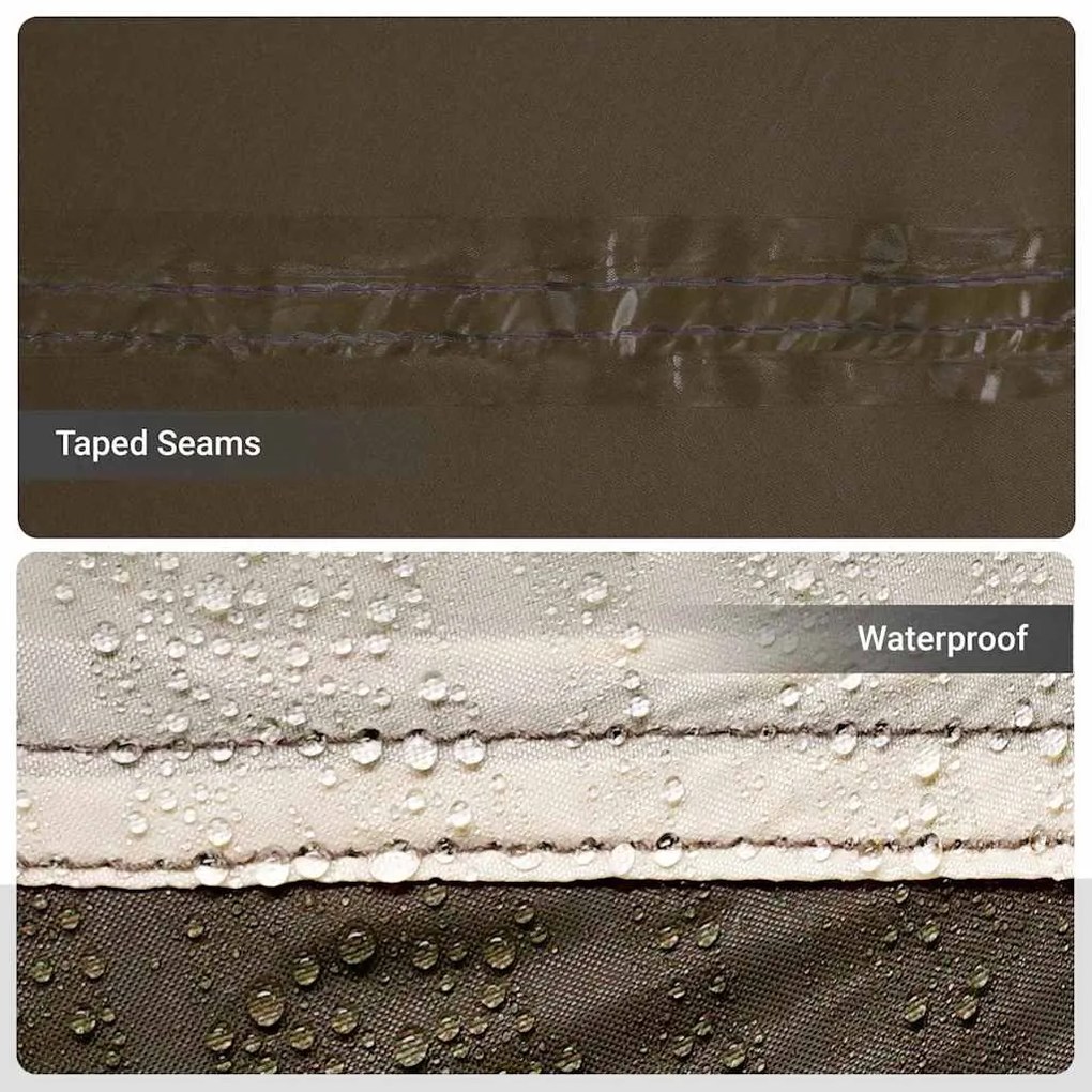 vidaXL Σκηνή ψαρέματος με στέγη με αέρα αέρα Καφέ 514 x 465 x 187 εκ.