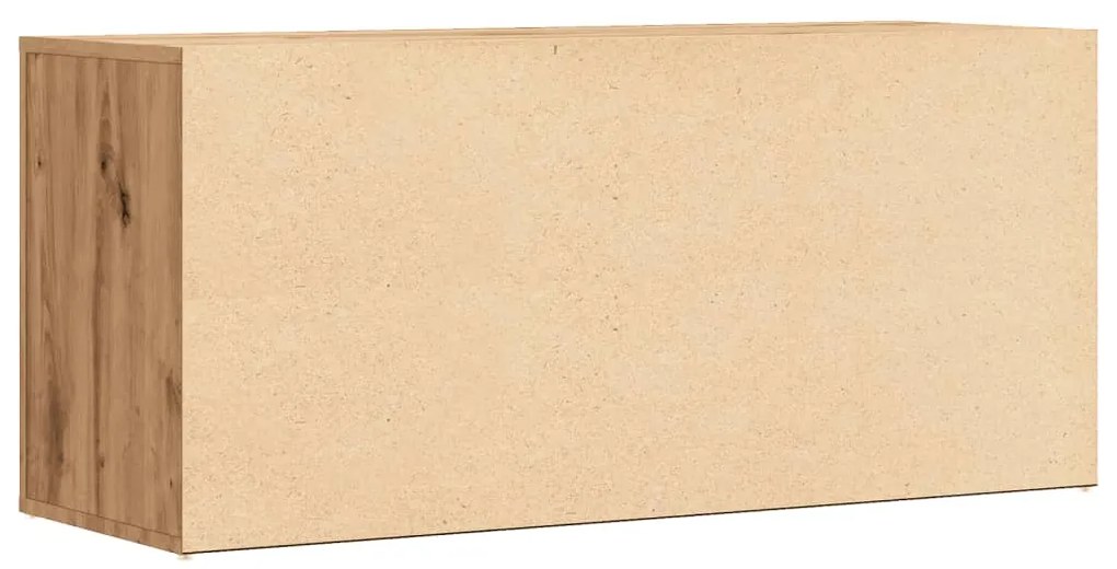 vidaXL Πάγκος Παπουτσιών Artisan Δρυς 100x35x45 εκ. Επεξεργασμένο Ξύλο