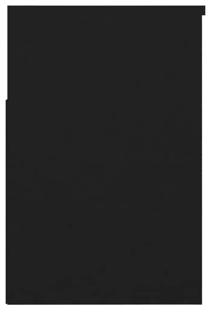 Παπουτσοθήκη Μαύρη 60 x 30 x 45 εκ. από Μοριοσανίδα - Μαύρο