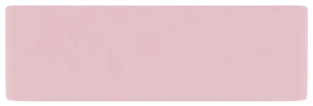 vidaXL Νιπτήρας Πολυτελής Ροζ Ματ 41 x 30 x 12 εκ. Κεραμικός